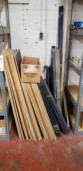 LOT OF ASSORTED SHELVING