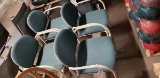 4 GREEN OFFICE CHAIRS