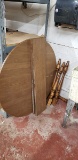 ROUND WOOD TABLE WITH 2 LEAF 42.5