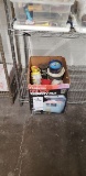 BOX OF TIKI CANDLES AND MISC
