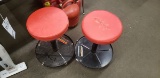 2 ROLLING STOOLS