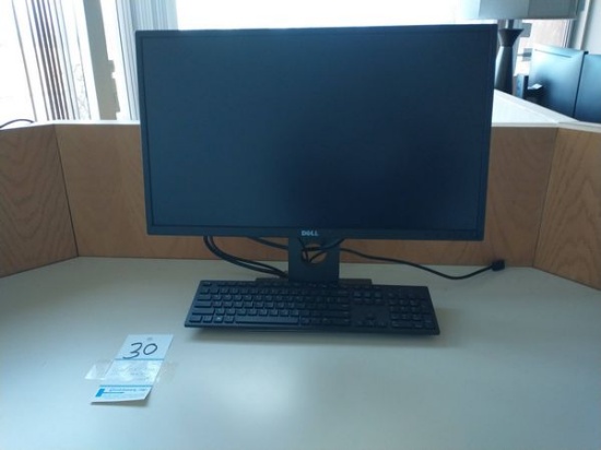 DELL 24" FLAT SCREEN MONITOR WITH KEYBOARD