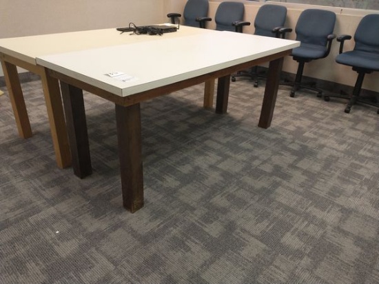 OFFICE TABLE WITH WHITE TOP 72" X 30"