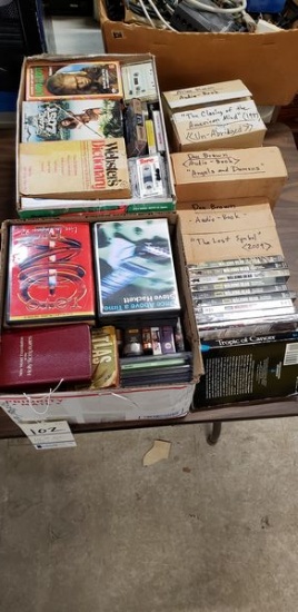 LOT OF BOOKS, CDS, TAPES ETC