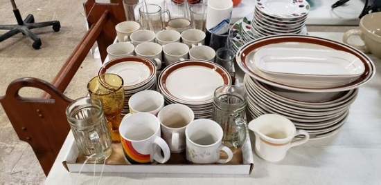 LOT OF PLATES AND CUPS