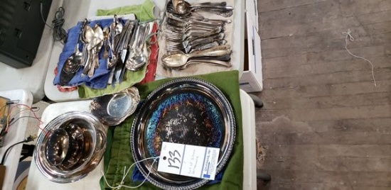 LOT OF SILVER SERVEWARE