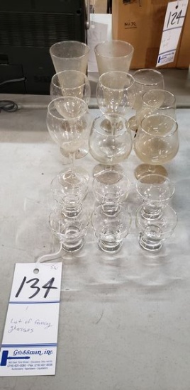 LOT OF FANCY GLASSES