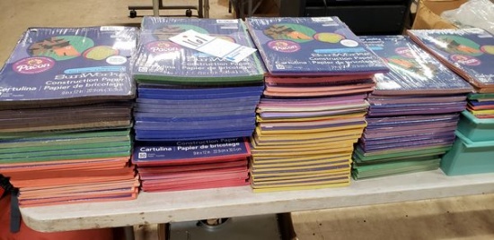 LOT OF ART CUNSTRUCTION PAPER