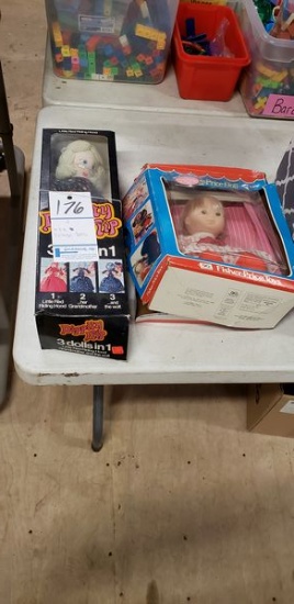 2 NIB VINTAGE DOLLS
