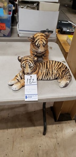 SET OF CERAMIC TIGERS