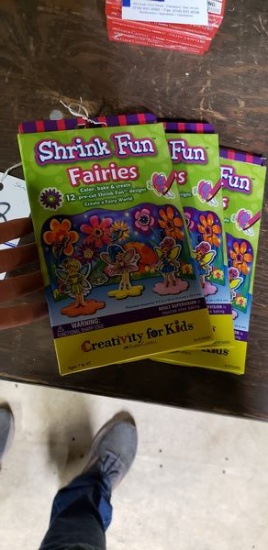 3 NEW CREATIVITY FOR KIDS - SHRINK FUN FAIRIES