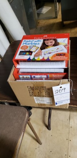 6 NEW FABER-CASTELL PAINT WITH MARBLES CRAFTS KITS