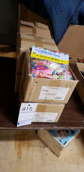 6 BOXES OF NEW CREATIVITY FOR KIDS - LOTS OF LOOPS POT HOLDER REFILL KITS