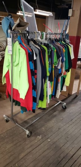 LOT OF NEW AND USED CLOTHING - 65 PCS