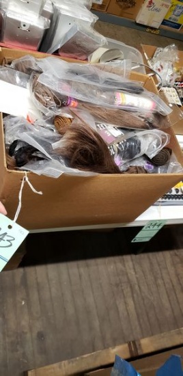 BOX OF ASSORTED NEW HAIR