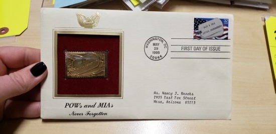 POWS AND MIAS NEVER FORGOTTEN GOLD STAMP