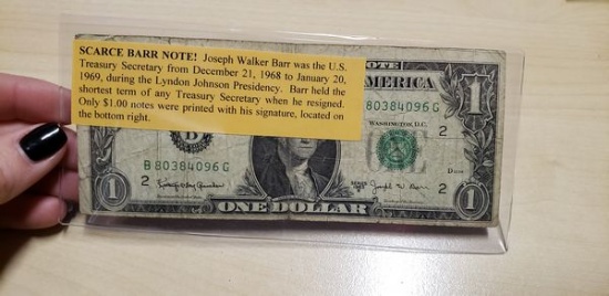 1963 SCARCE BARR NOTE