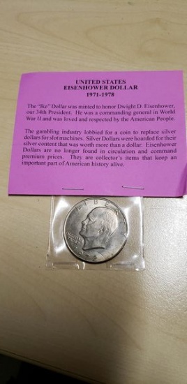 1972 UNITED STATES EISENHOWER DOLLAR