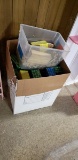 BOX OF CARDBOARD BLOCKS AND FOAM