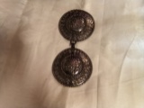 2 PIECE PENDANT - NO CHAIN - POSSIBLY SILVER