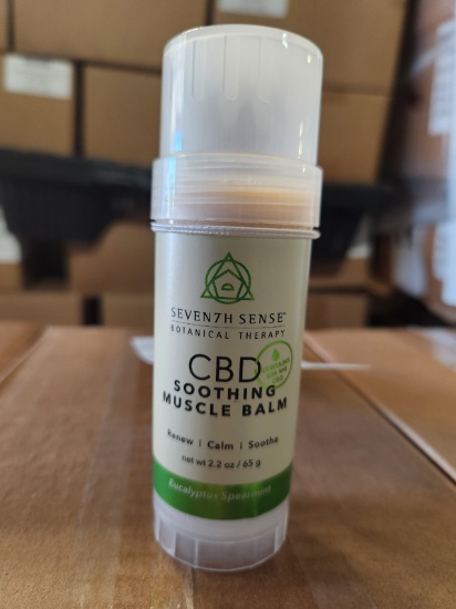 2 Cases 24 Of Seven7h Sense Cbd Soothing Muscle Blam - Eucalyptus Spearmint