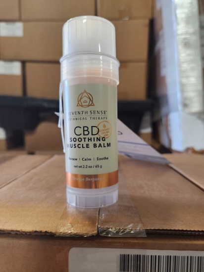 2 Cases 24 Of Seven7h Sense Cbd Soothing Muscle Blam - Orange Bergamot