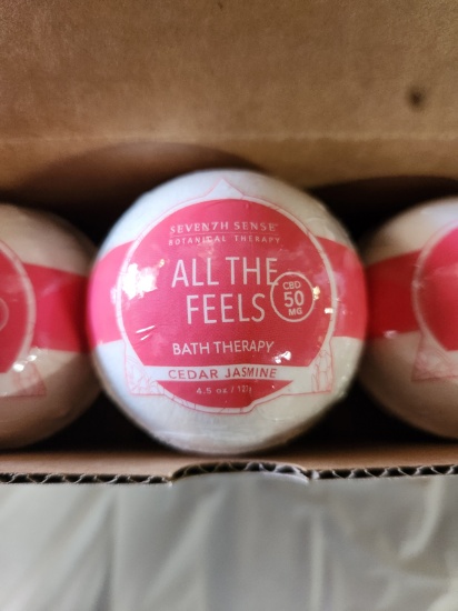 2 Cases Of 24 Seven7h Sense Bath Bombs - Cedar Jasmine