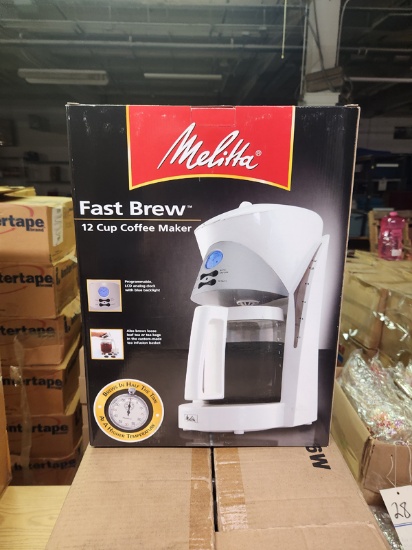 NEW MELITTA FAST BREW 12 CUP COFFEE MAKER