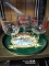 LOT OF BEER GOBLETS AND TIN - SRANAC, SCHLITZ, HAMMS AND FALSTAFF