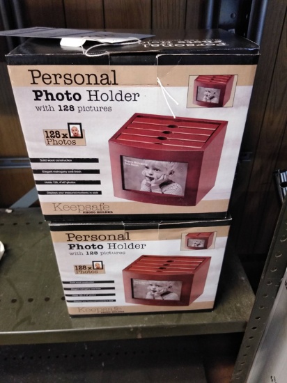 2 PHOTO KEEPSAKES BOXES