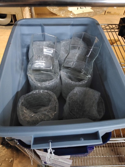 SET OF 8 GLASS CUPS