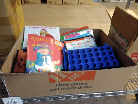 LOT OF CHILDRENS BOOKS AND TOYS