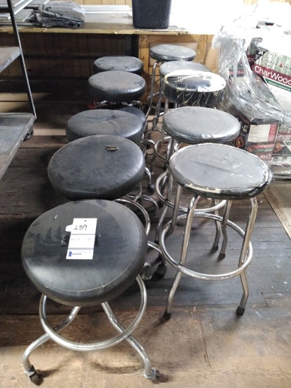 SET OF 11 STOOLS