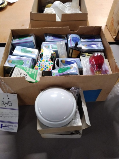LOT OF LIGHTBULBS AND MISC LIGHTING