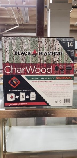 5 BOXES OF BLACK DIAMOND CHARWOOD LUMP CHARCOAL - 14 GRILLS PER BOX