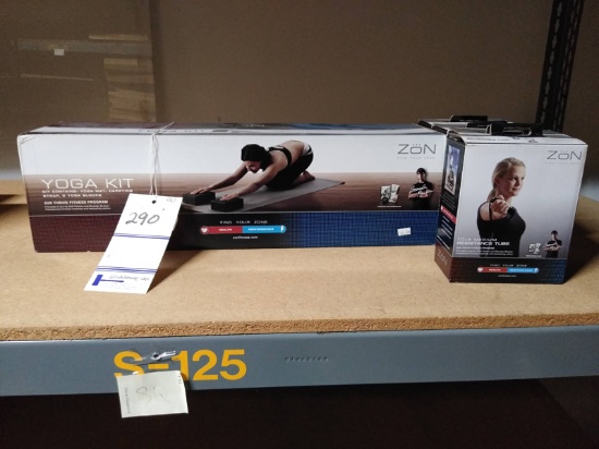 YOGA KIT WITH 4 MEDIUM RESISTANCE TUBES