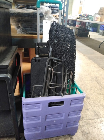 LOT OF COLLAPSIBLE SHOPPING CART / TROLLY