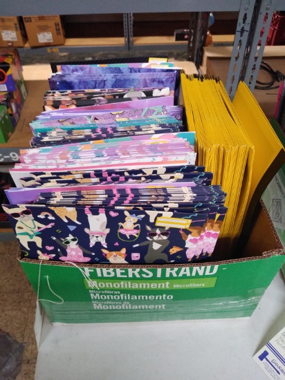 BOX OF NEW FOLDERS