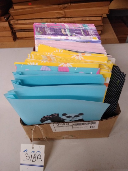 BOX OF NEW FOLDERS