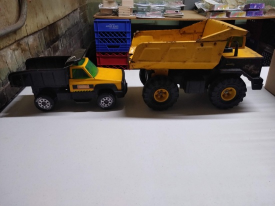 SET OF 1993 METAL TONKA DUMP TRUCKS