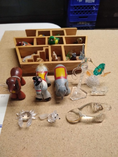 LOT OF MANIATURES WITH NOAHS ARK DISPLAY