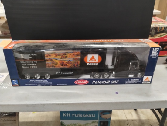 NEW 1:37 SCALE ALLIS CHALMERS 50TH ANNIVERSARY WD45 PETERBILT 387