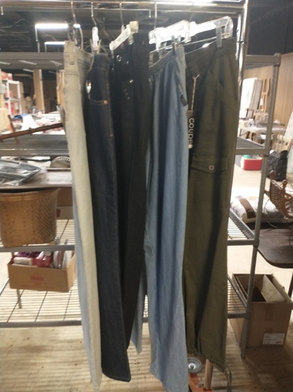 5 PAIRS OF WOMENS PANTS SIZE 12