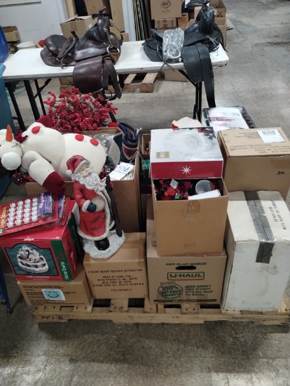 SKID OF XMAS ITEMS - This item is local pick up or freight ship only
