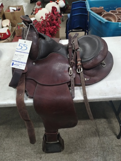 SWEET HOME TEXAS HORSE SADDLE - This item is local pick up or freight ship only