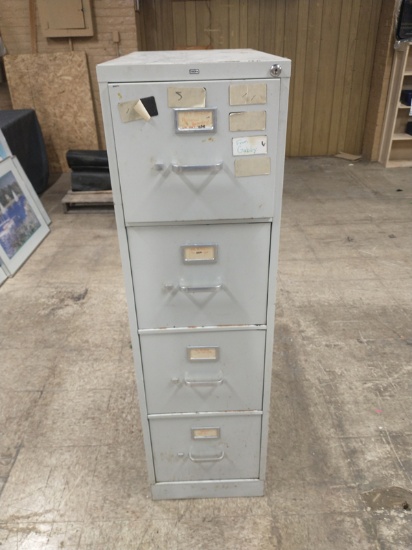 HON METAL 4 DRAWER FILE CABINET This item is local pick up or freight ship only
