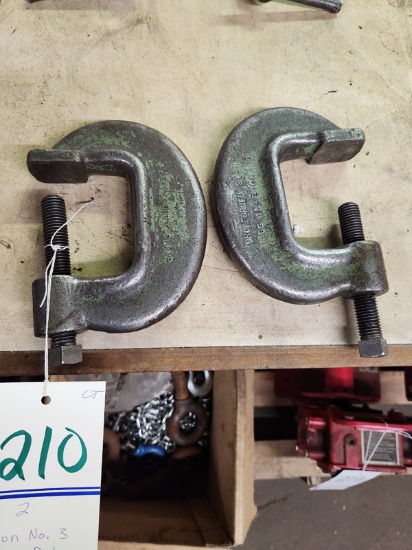 2 LION NO. 3 HEAVY DUTY C CLAMPS