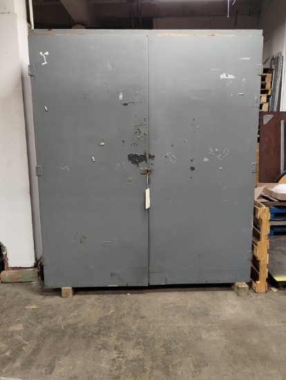 LARGE METAL 2 DOOR CABINET