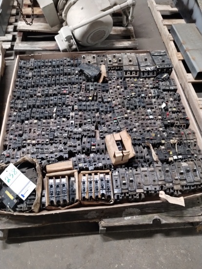 SKID OF MISC BREAKERS AS SHOWN