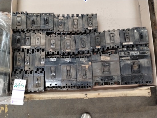 LOT OF MISC BREAKERS AS SHOWN